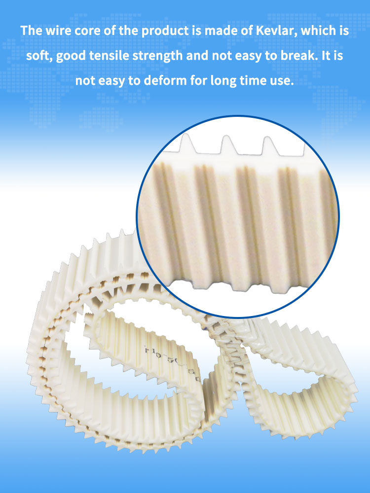 Yonghangbelt custom pu timing belts cleats with biscuit machine 5