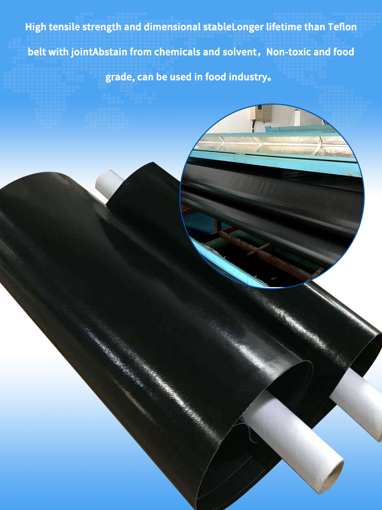 High temperature PTFE conveyor belt fusing machine belts 6