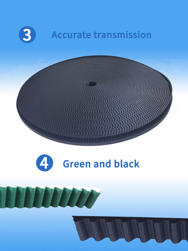Yonghangbelt wholesale  various widths pu rubber transport motorized Electric curtain  lifting timing track belt 12