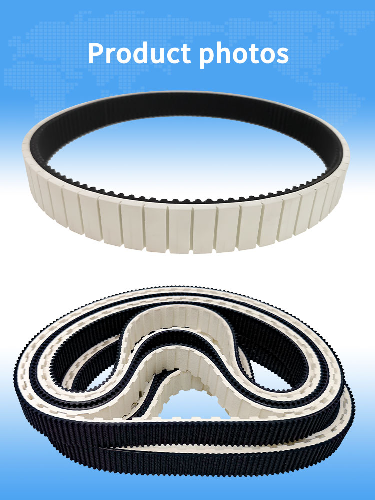 S3M-519-17.5+3mm White coating grooving timing belts for sewing machine 12