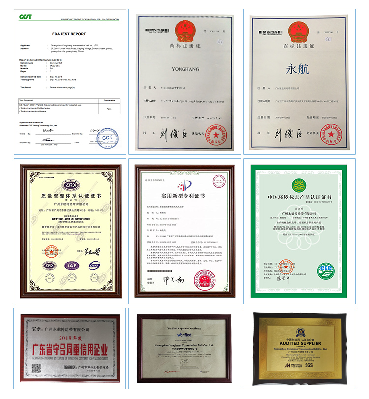 seamless endless TPU timing belts Double-sided tooth DBT9-1350-47 for sausage machine 19