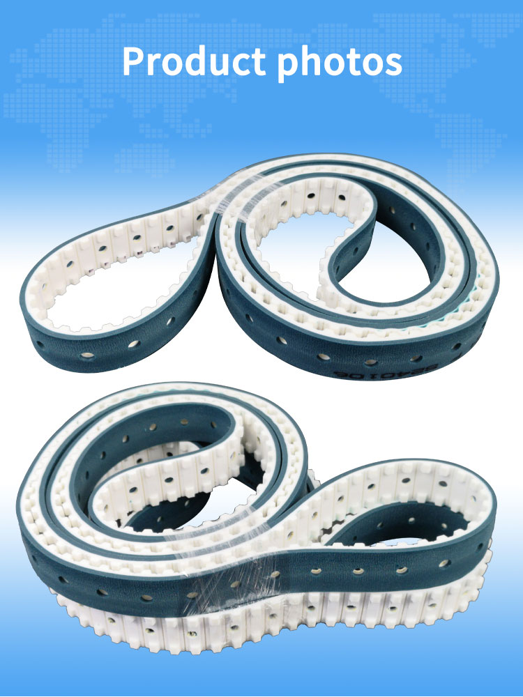 Special custom pvc coating pu closed loop vffs machine pull belts 14