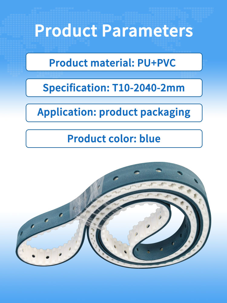 Special custom pvc coating pu closed loop vffs machine pull belts 9
