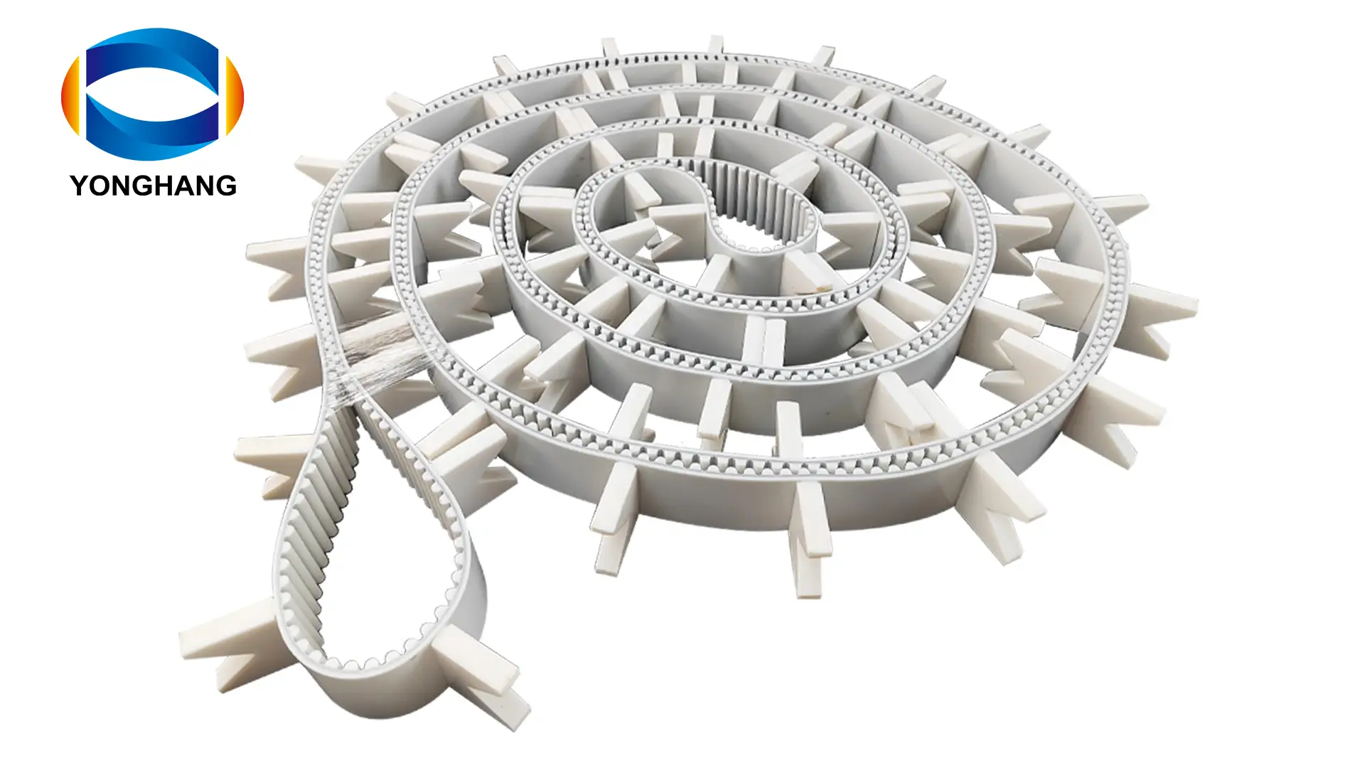 इन्सुलेटिंग ग्लास स्वचालित ग्लूइंग मशीन बेल्ट सिंक्रोनस टूथ बेल्ट वी टाइप क्लीट्स के साथ 1