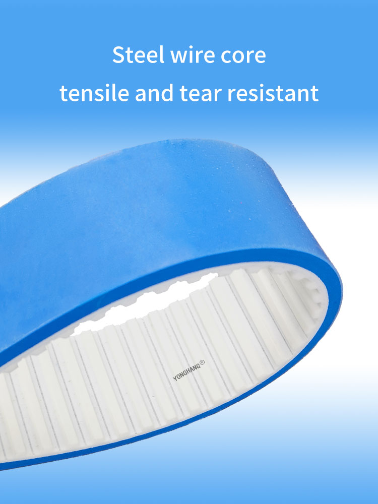 Best Yonghangbelt custom anti-adhesion heat resistant blue silicone coated pu timing belts 13