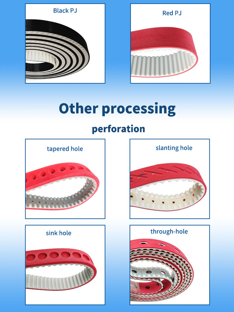 Correia sincronizadora industrial de poliuretano (PU) moldada, sem costura e aberta, da Yonghangbelt. 15