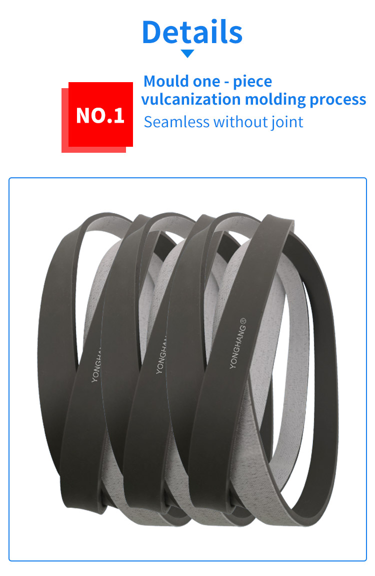 Yonghangbelt factory industrial high temperature resistant 200 degrees drive seamless silicone flat belt manufacturers 8