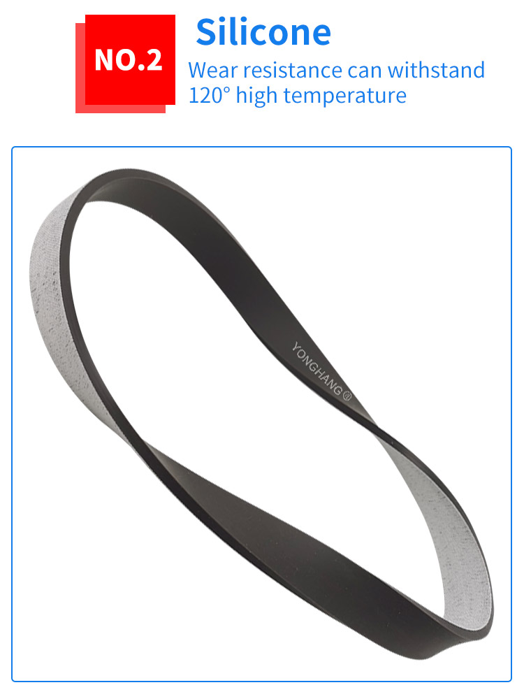 Yonghangbelt factory industrial high temperature resistant 200 degrees drive seamless silicone flat belt manufacturers 9