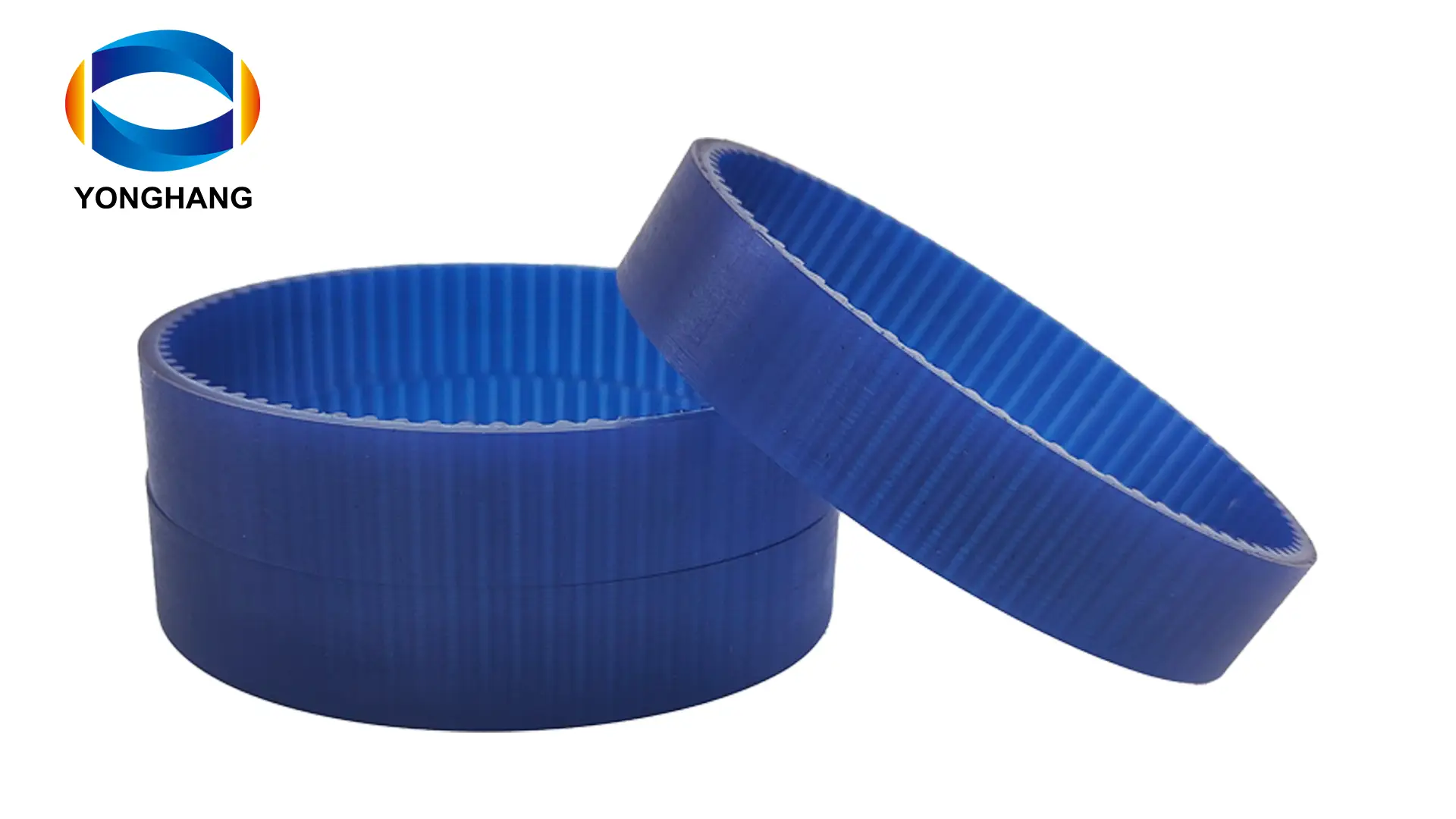 Yonghangbelt custom seamless blue pu coated synchronous timing belts 1