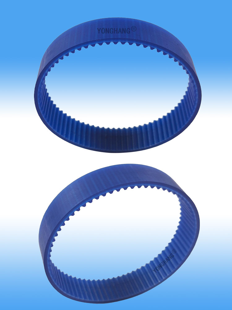Yonghangbelt custom seamless blue pu coated synchronous timing belts 16