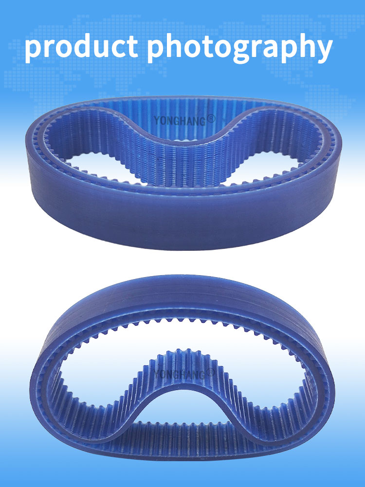 Yonghangbelt custom seamless blue pu coated synchronous timing belts 15