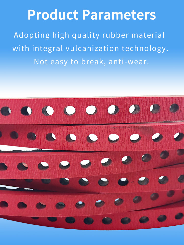 Yonghangbelt custom nonstandard T10.5-934.5-12+5mm Tobacco machinery industry red rubber cover Tobacco Timing belts 10