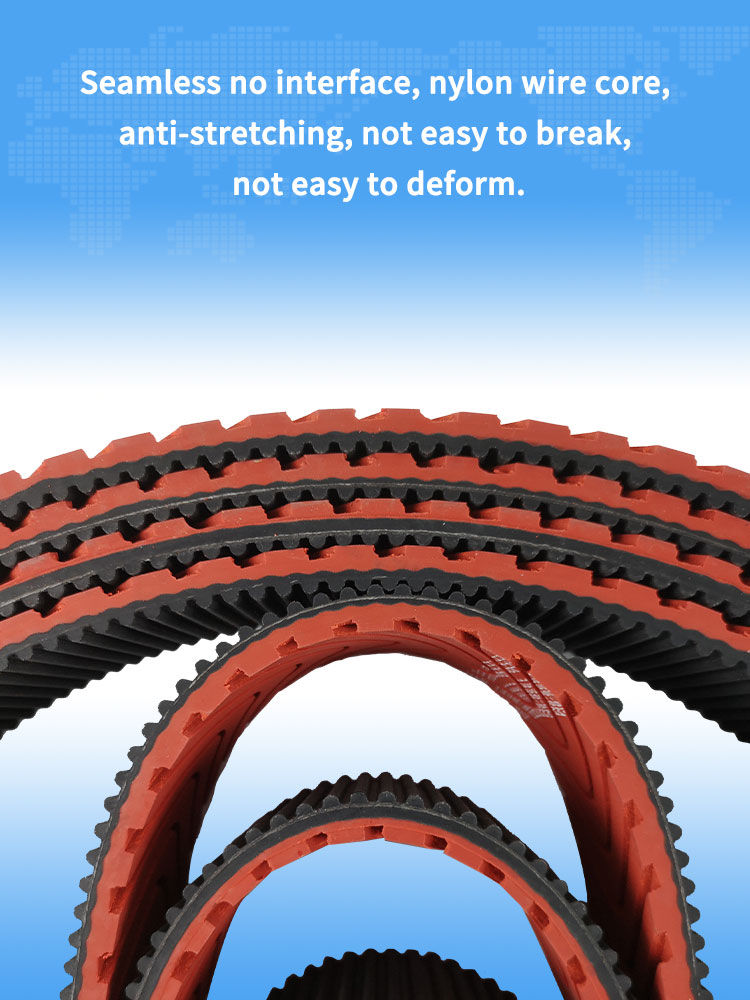 Yonghang Customized Surface Pattern Rubber coated Timing belts Pool Cleaning Robot Tracks Belts 10