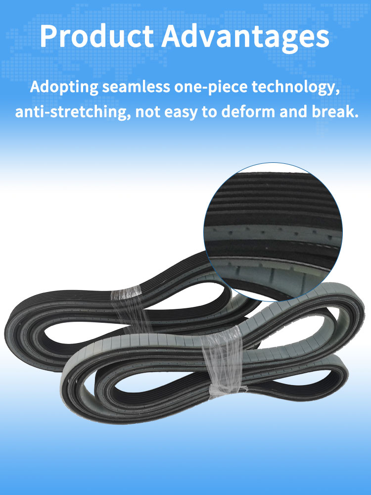 PK2030 type poly v belt with pu coated