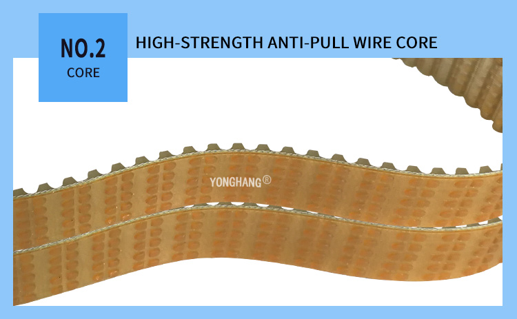 Customized seamle pu timing belt with steel core T9-513/T9-837 for Sausage and hot dog production line factory 11