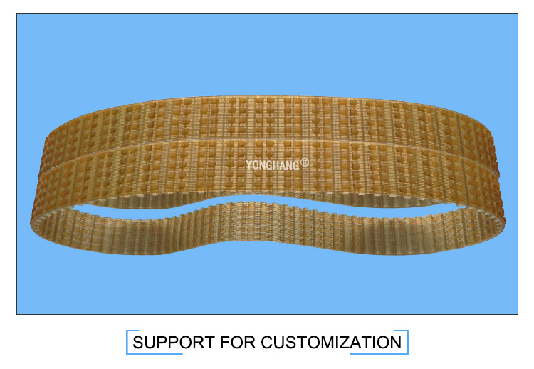 Customized seamle pu timing belt with steel core T9-513/T9-837 for Sausage and hot dog production line factory 9