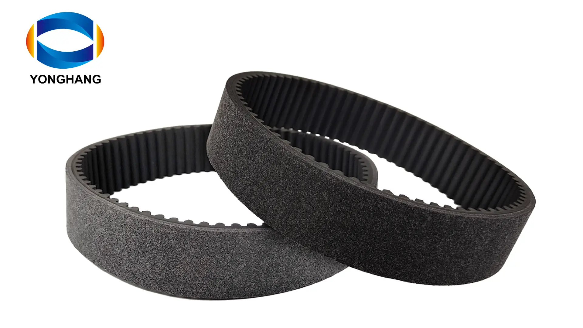 Best Yonghangbelt heat-resistant antistatic closed loop rubber timing belt felt coating 1