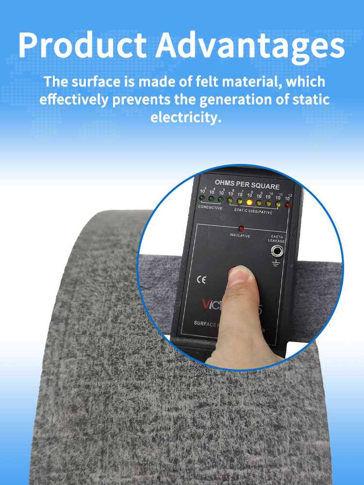 Best Yonghangbelt heat-resistant antistatic closed loop rubber timing belt felt coating 9