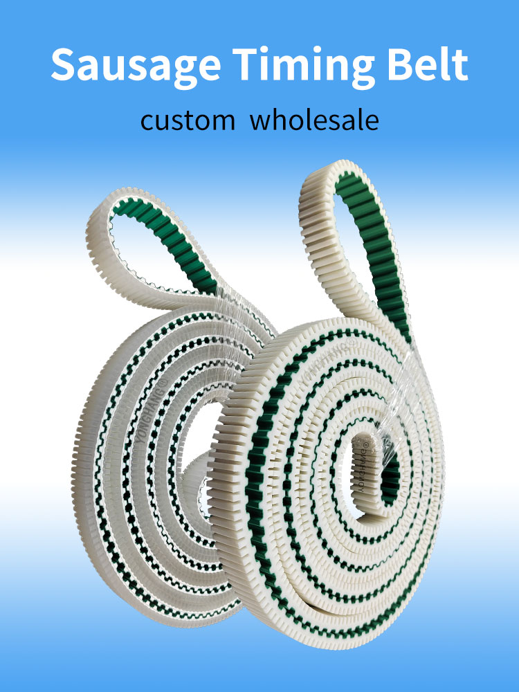 sausage hanging unit belt T10-4700/6300 PU Polyurethane covering transparent PU grooves 8