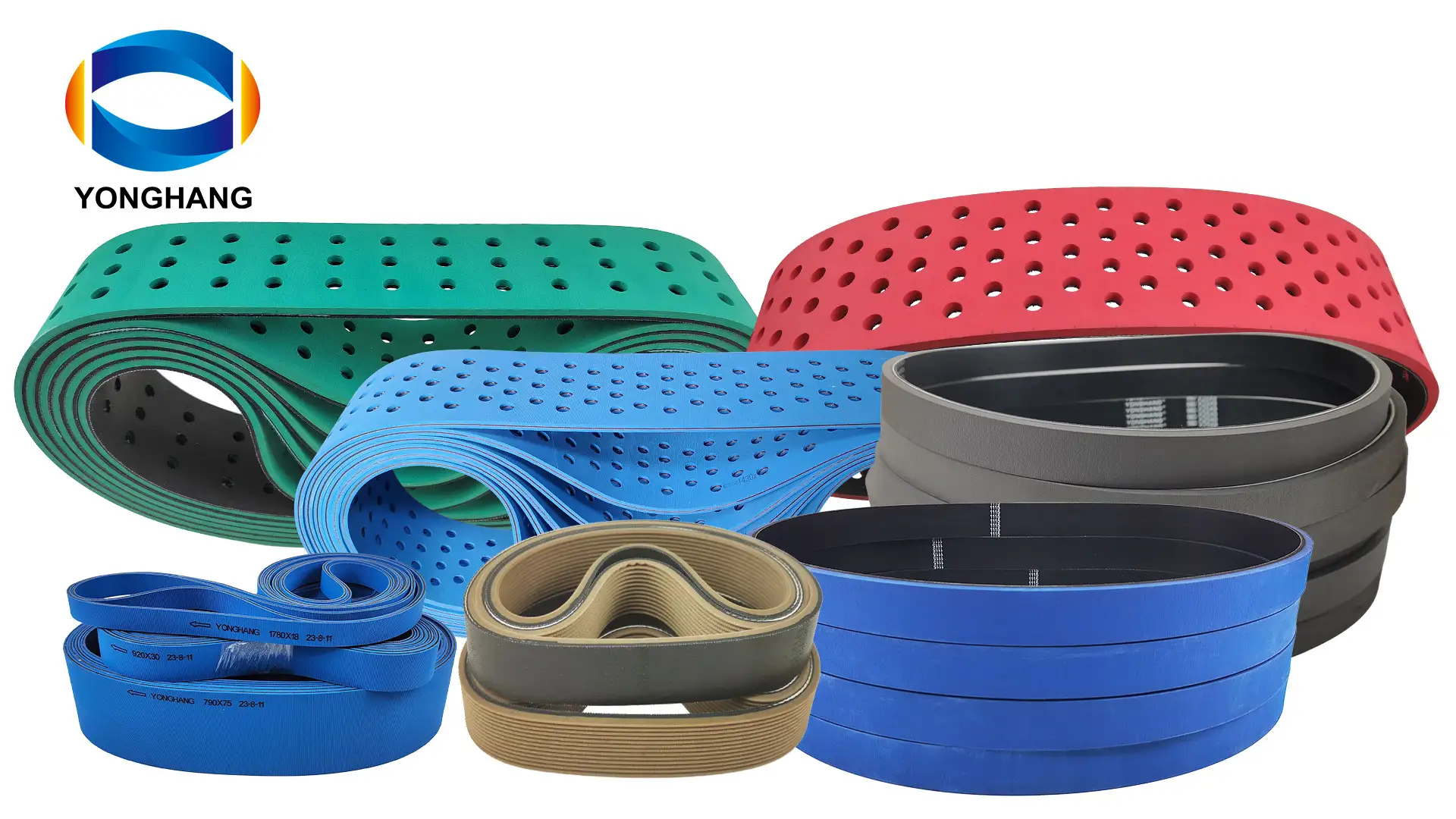 980/1000/1120/1100/1150/1200/1250/1535 8.0mm Thickness Wear-Resisting Rubber Flat Belt Feeder Belt Folder Gluer Belts 1