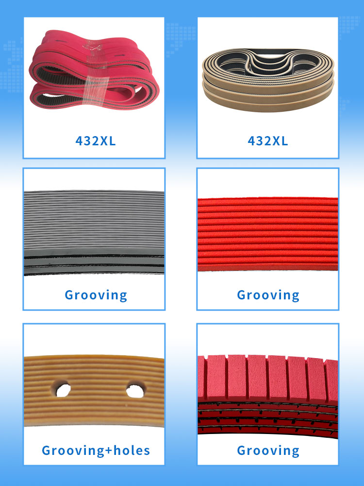 980/1000/1120/1100/1150/1200/1250/1535 8.0mm Thickness Wear-Resisting Rubber Flat Belt Feeder Belt Folder Gluer Belts 11