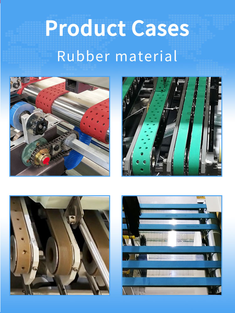 980/1000/1120/1100/1150/1200/1250/1535 8.0mm Thickness Wear-Resisting Rubber Flat Belt Feeder Belt Folder Gluer Belts 16