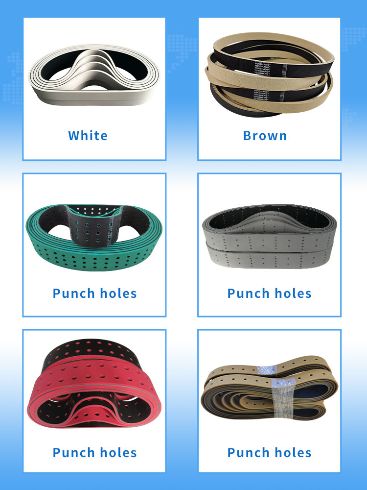 980/1000/1120/1100/1150/1200/1250/1535 8.0mm Thickness Wear-Resisting Rubber Flat Belt Feeder Belt Folder Gluer Belts 10