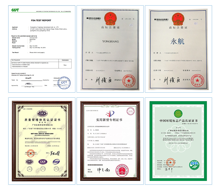 Aramide core red coating rubber seamless flat belts manufacturing with  lateral grinding 16