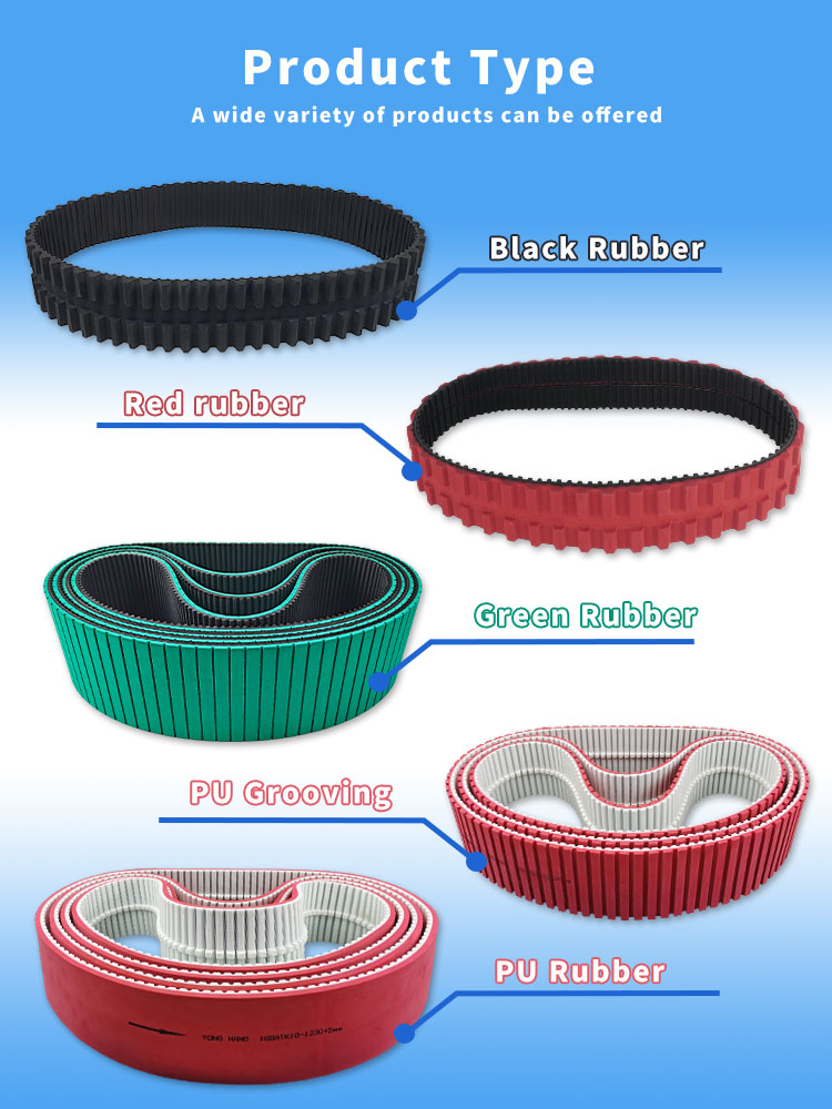 Yonghangbelt rubber timing belt caterpillar for PV cleaning robot 10