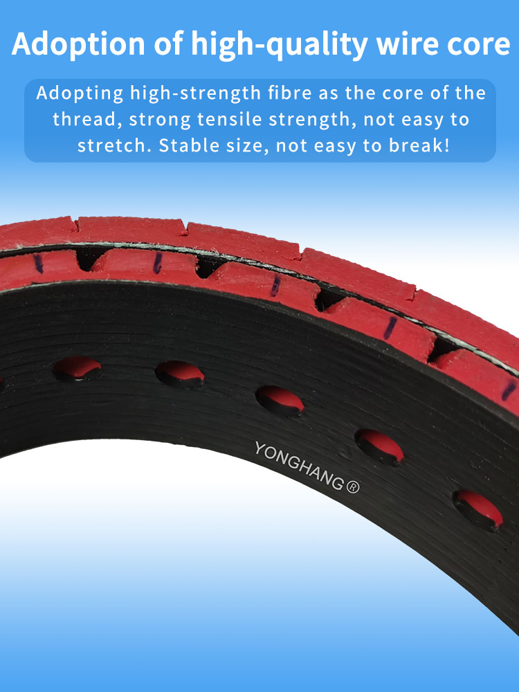 customization vacuum chambers grooves red rubber Linatex flat belts for card lssuing machine 13