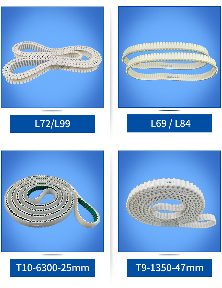 seamless endless TPU timing belts Double-sided tooth DBT9-1350-47 for sausage machine 17