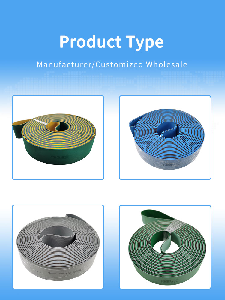 Yonghangbelt Open end  high speed rubber coated groove v-guides polyamide belt nylon sandwich transmission belt 10