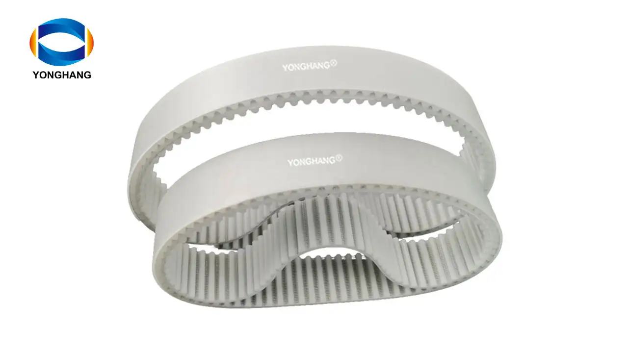 Correia dentada de transmissão de velocidade em poliuretano branco transparente, resistente ao desgaste e sem emendas, para CPU. 1