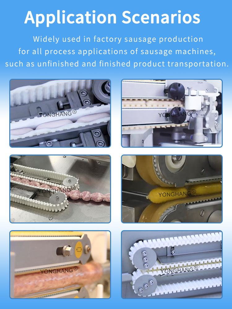 sausage belt with grooving 