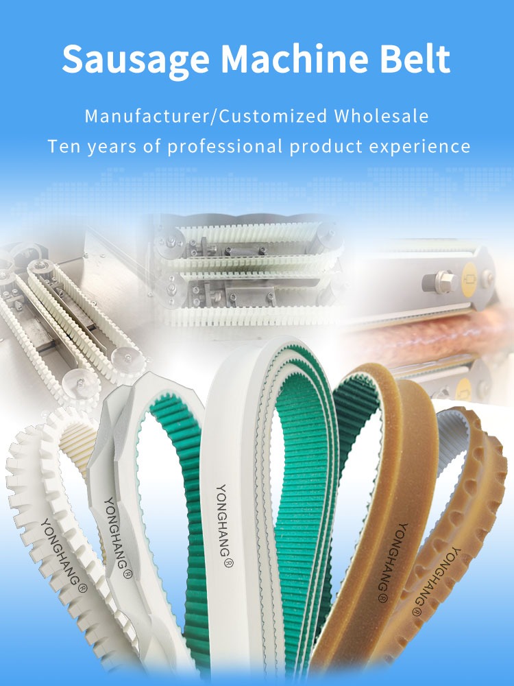 sausage belt with grooving 