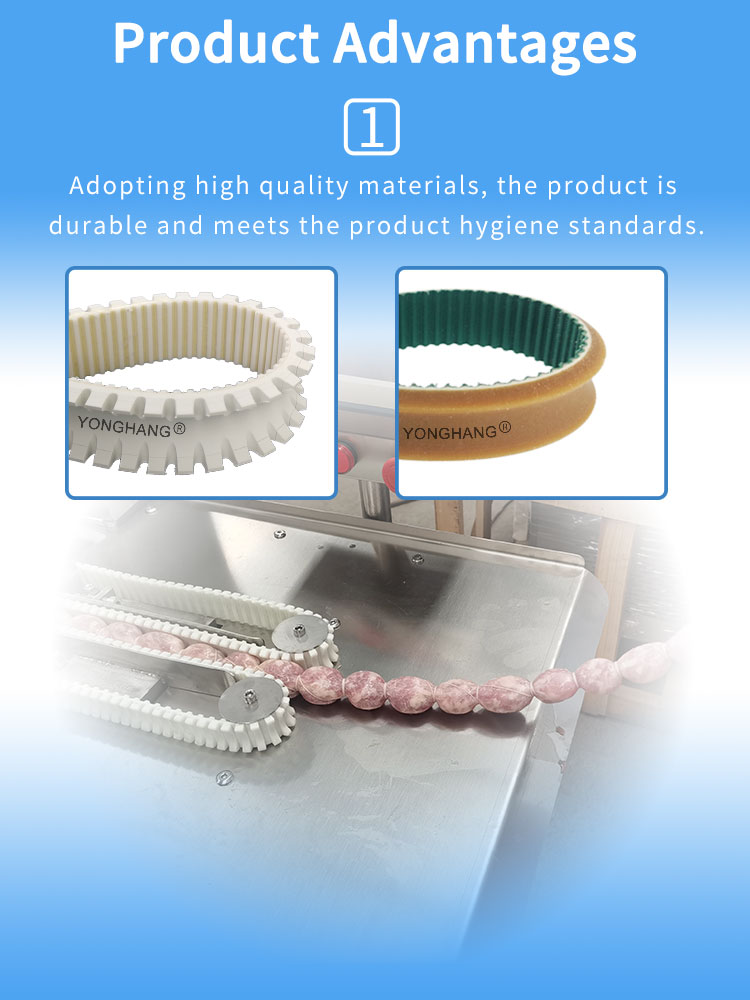 sausage belt with grooving 