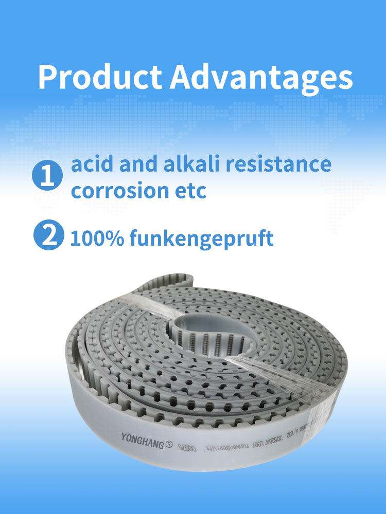 Customized 100% funkengepruft 64AT20/12960 PE timing belts manufacturers From China | Yonghang 8