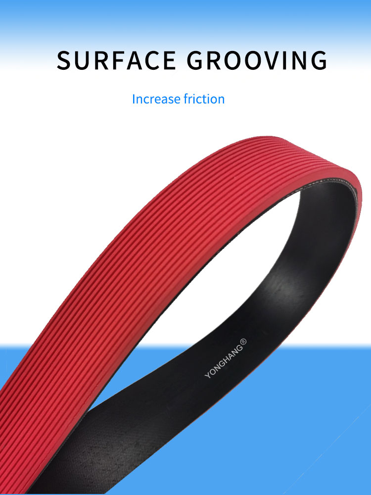 folder feeder belts with Surface grooving