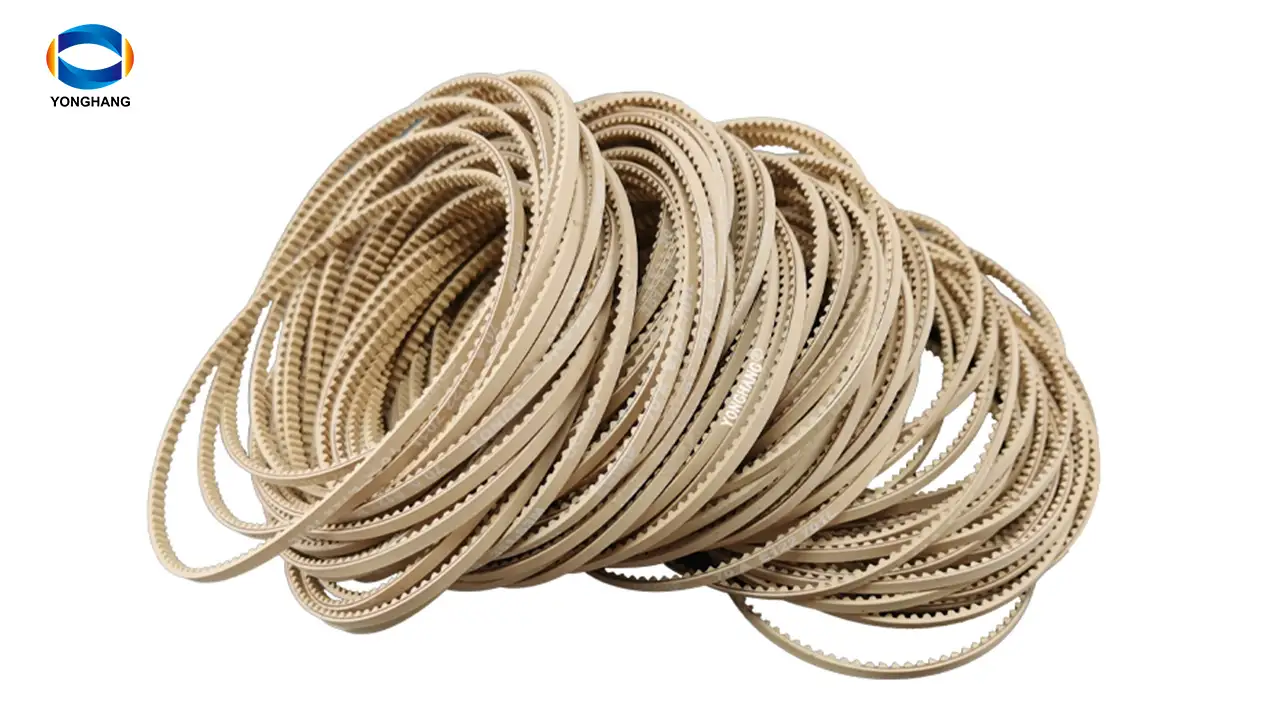 Special customization closed loop S2M124 white rubber drive timing belts 1