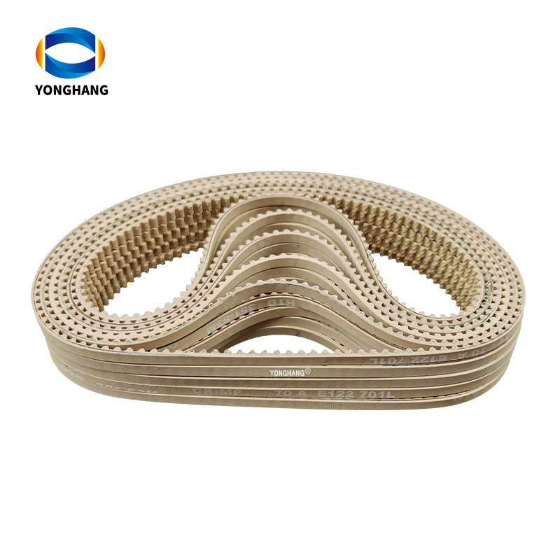 Special customization closed loop S2M124 white rubber drive timing belts 7