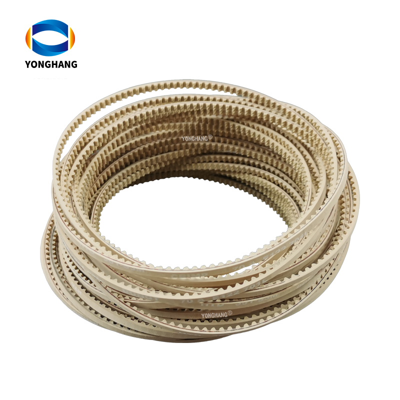 Special customization closed loop S2M124 white rubber drive timing belts 11