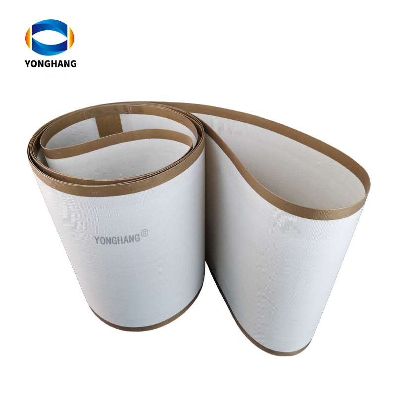 Professional manufacturer high temperature resistant to 300 degrees ovens white PTFE teflon conveyor belt 7