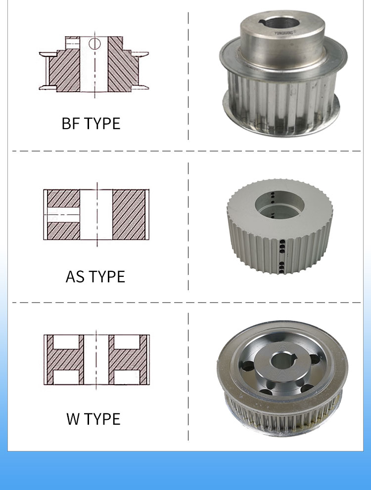 Aluminium Steel Titanium alloy Stainless steel Barss timing belts pulley Manufacturer 11