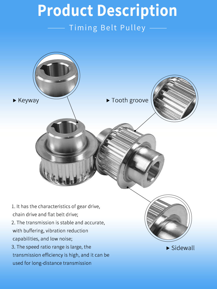 China timing belt pulley Synchronous belt 45 # steel pulley manufacturers- Yonghang 5