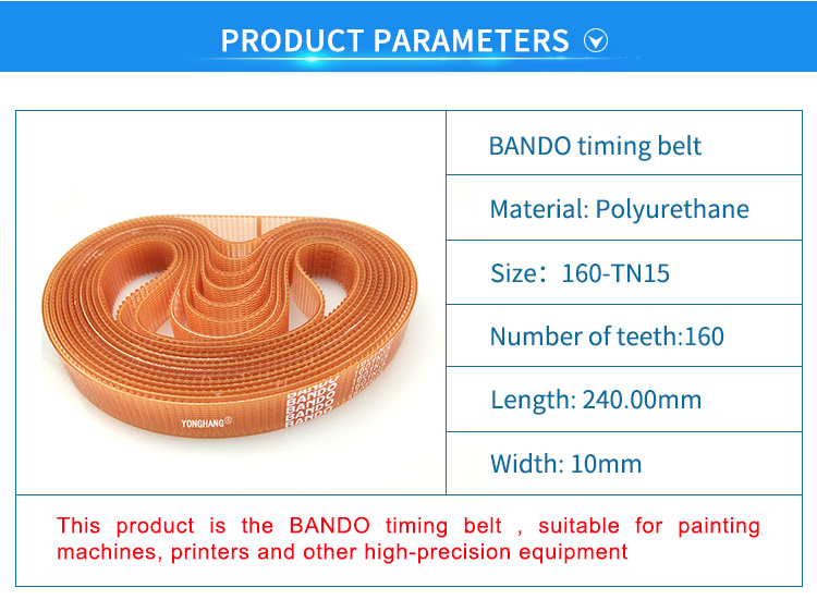 Original Japan mutoh 1638 CR Belt 140/160 TN15 new servo motor belt for Original Mutoh VJ1638 printer 8