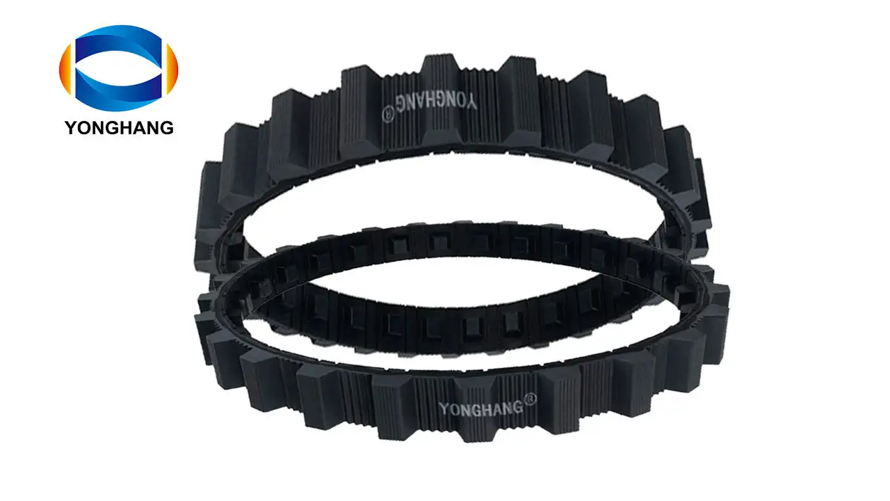 Yonghangbelt NEW R&amp;D power drive electric climbing robot rubber track belts 1
