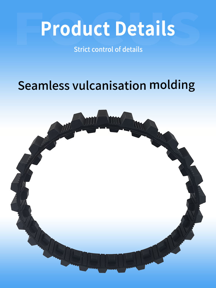 electric climbing robot rubber track belts picture