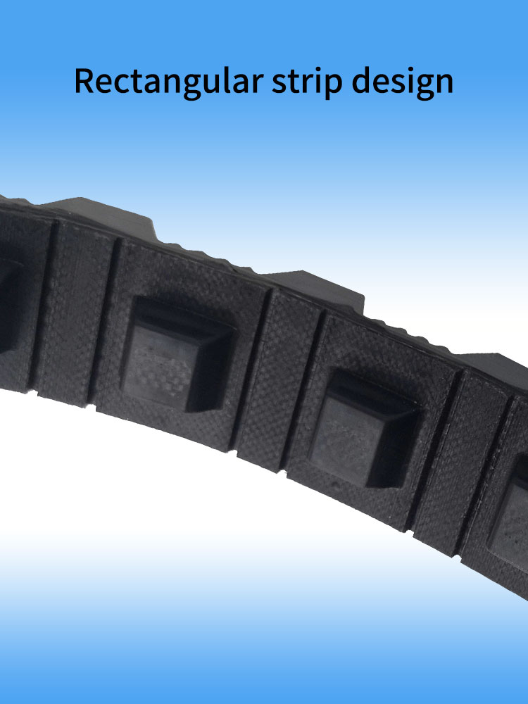 electric climbing robot rubber track belts subface