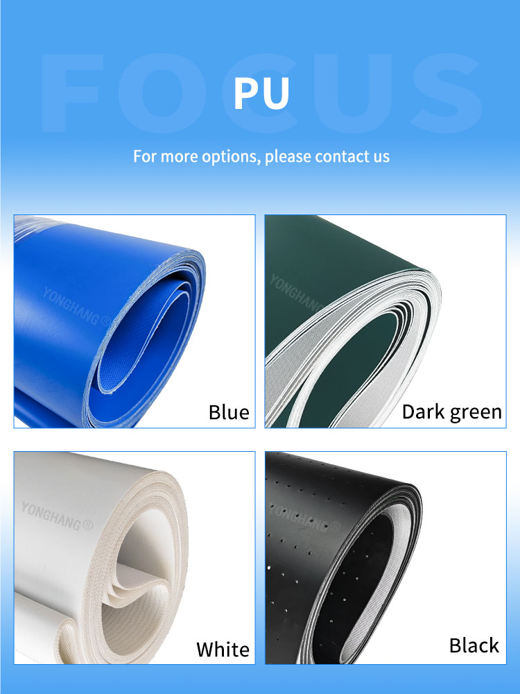 Dark green/white/red/black/PVC/pu conveyor belt and processing skirt baffle block 10