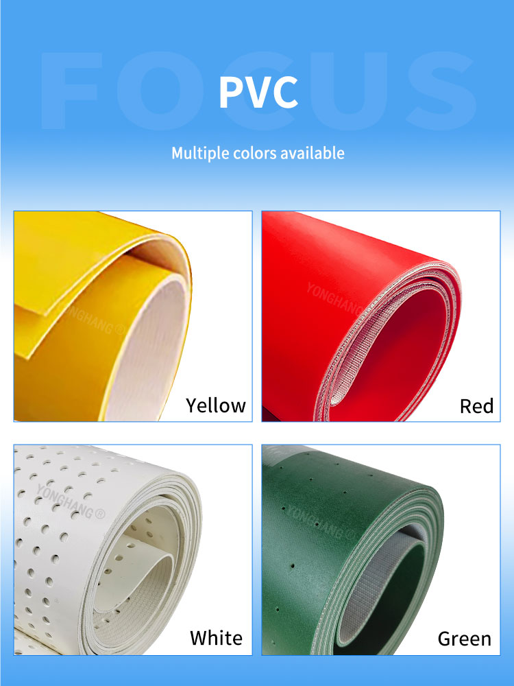 Dark green/white/red/black/PVC/pu conveyor belt and processing skirt baffle block 9